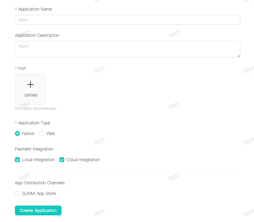 Create Application