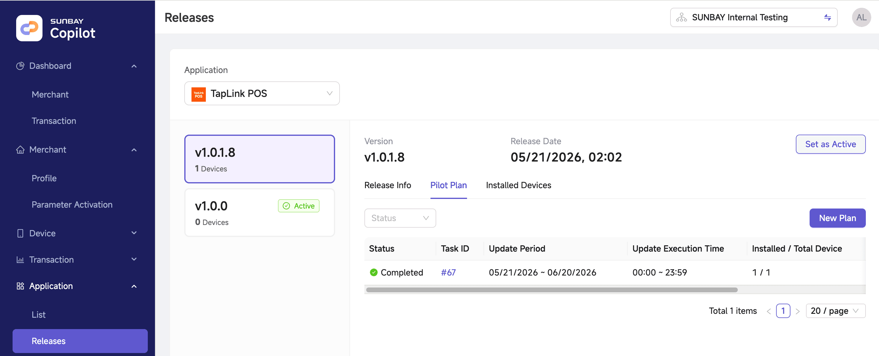 Push App Installation